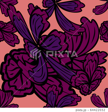 Abstract seamless colorful pattern exotic shapes Abstract seamless colorful pattern exotic shapes 64422032