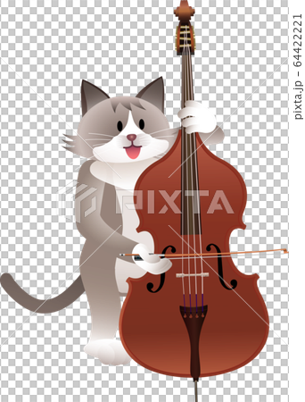 貓和低音提琴 64422221