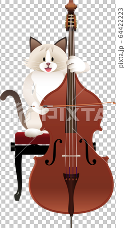 貓和低音提琴 64422223