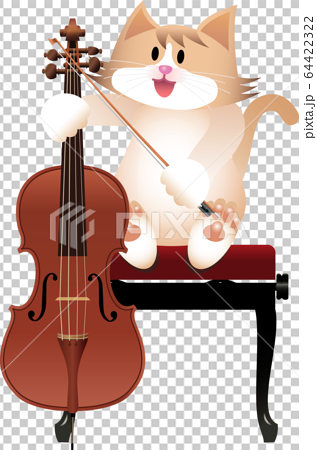 貓和大提琴 64422322