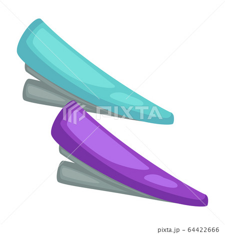 Hair clip, stylish accessories for female hairdos vector 64422666