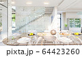 living room interior 3d illustration 64423260