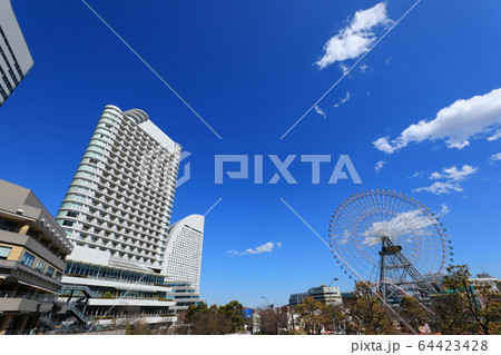 横浜港 みなとみらい 晴天 横浜港 みなとみらい 晴天 64423428