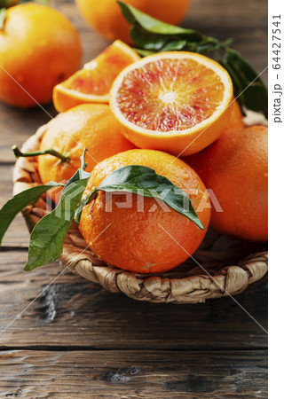 Sweet red oranges of Sicily 64427541