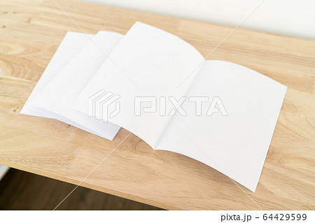 A4 half-fold brochure blank white template A4 half-fold brochure blank white template 64429599