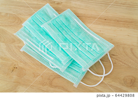 Surgical mask. Medical mask. Face mask protection against pollution, virus, flu and Coronavirus Surgical mask. Medical mask. Face mask protection against pollution, virus, flu and Coronavirus 64429808