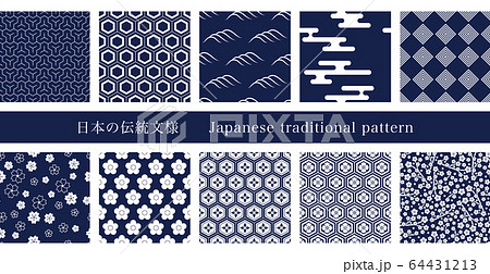 日本の伝統模様 日本の伝統模様 64431213