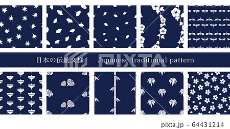 日本の伝統模様 64431214