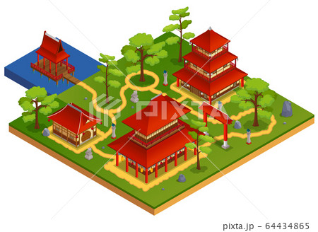 Asian Buildings Concept 64434865