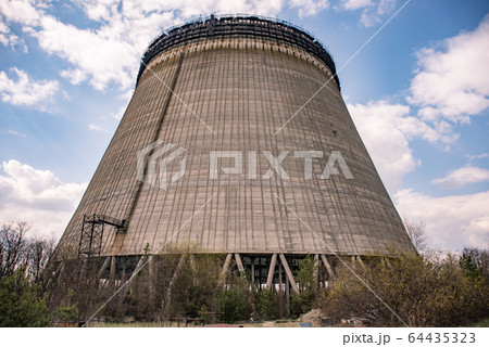 Cooling tower of the fifth power Chernobyl 64435323