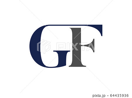 Initial Monogram Letter GF Logo Design Vector Template. GF Letter Logo Design 64435936