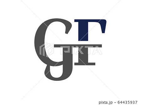 Initial Monogram Letter GF Logo Design Vector Template. GF Letter Logo Design 64435937