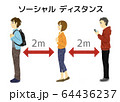 ソーシャルディスタンス 64436237
