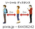 ソーシャルディスタンス 64436242