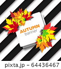 Autumn fall striped banner 64436467