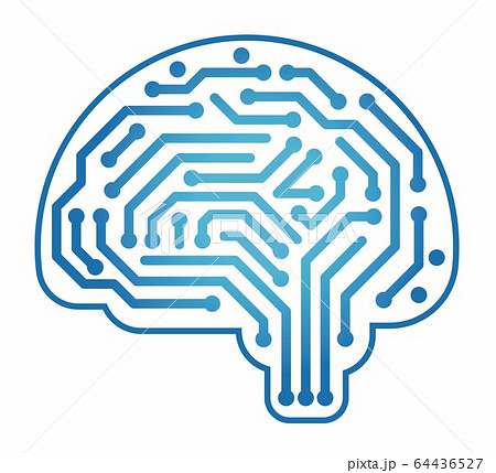 人工知能のコンセプトイラストのイラスト素材