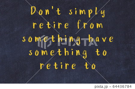 Chalk wise inscription on black chalkboard 64436784