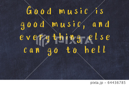 Black chalkboard with wise inscription on it 64436785