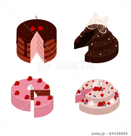 Isometric cakes set Isometric cakes set 64436894
