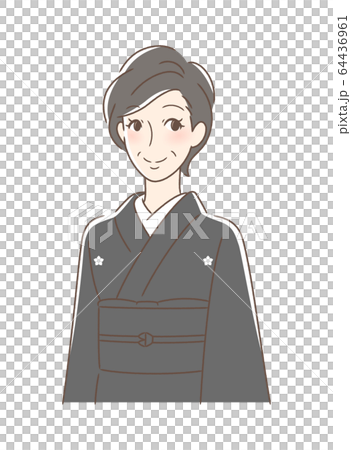 Smiling mourning woman Smiling mourning woman 64436961