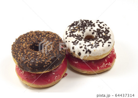 American donuts with donuts glaze 64437314