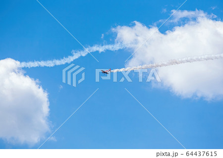 sport aircraft perform acrobatics at air shows 64437615