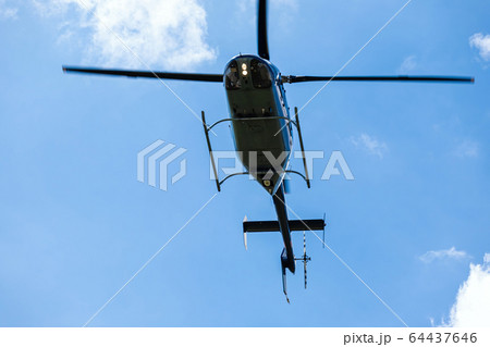 passenger helicopter flies at an air show 64437646