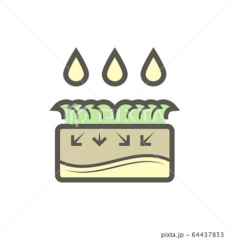 Garden drainage system and pipe vector icon set 64437853