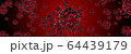 Microscope virus cell. Pandemic bacteria pathogen medical health risk, Corona COVID-19 Alert SOS, immunology, virology, epidemiology concept. 3D illustration 64439179