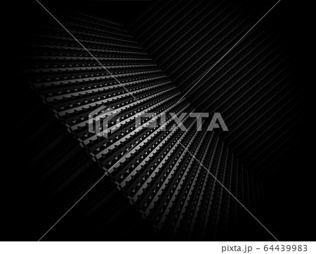 Black abstract vector illustration with geometric texture 64439983
