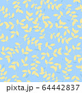 Leaves pattern. Vector seamless botanic texture. 64442837