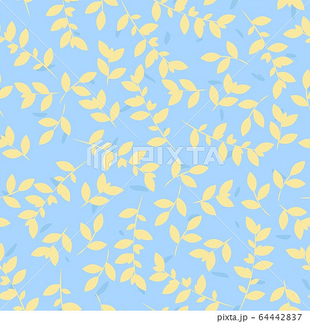 Leaves pattern. Vector seamless botanic texture. Leaves pattern. Vector seamless botanic texture. 64442837