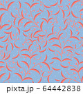 Vector flower pattern. Seamless botanic texture. 64442838