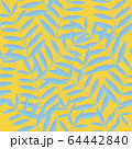 Vector tropical leaves pattern. Seamless botanic 64442840