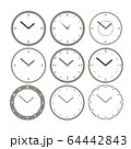 Wall clock set. Vector clocks icons. Vector 64442843