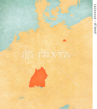 Map of Germany - Berlin and Baden-Wurttemberg Map of Germany - Berlin and Baden-Wurttemberg 64444261
