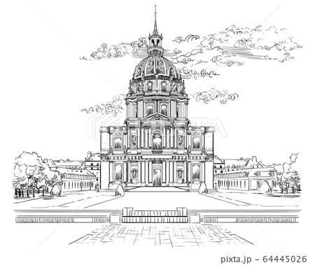Vector hand drawing Paris 6 64445026