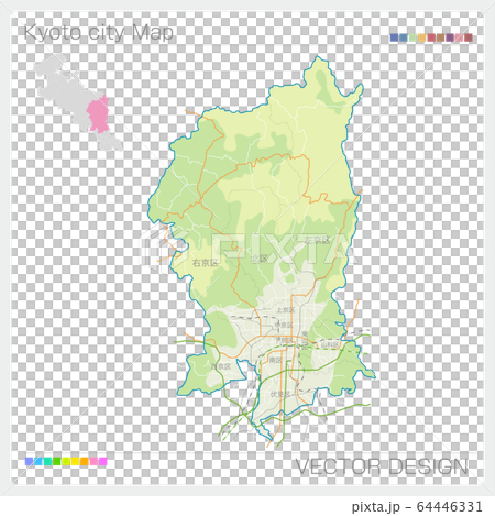 京都京都市地圖（交通） 64446331