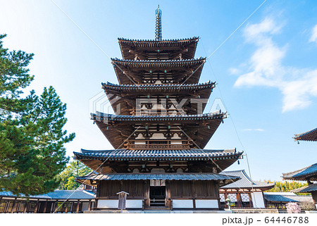 法隆寺 五重塔 （奈良県生駒郡斑鳩町） 64446788