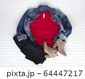 Red tee mockup - cold weather fall tshirt with 64447217