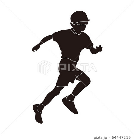 走る子供のイラスト素材