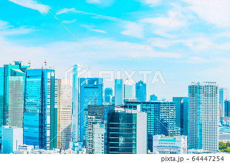 東京の都市風景 アニメ風 東京の都市風景 アニメ風 64447254