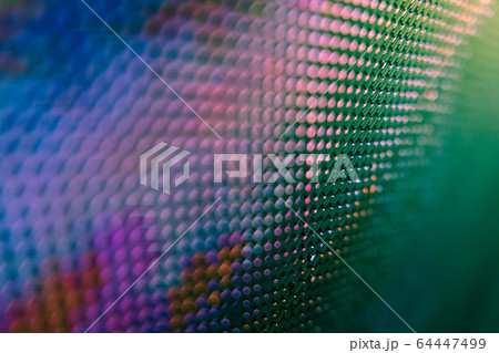 CloseUp LED blurred screen. LED soft focus 64447499