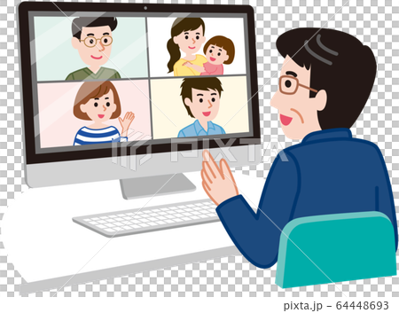 テレワーク 在宅勤務のイラスト素材