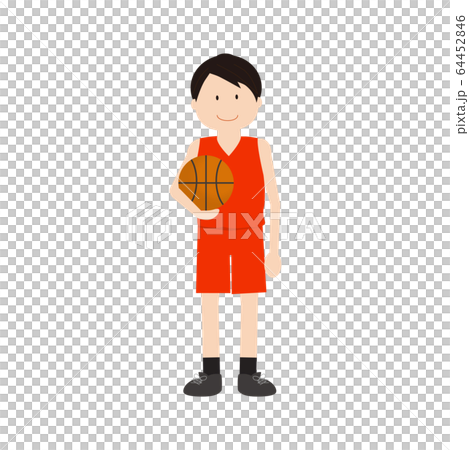 バスケ男子1のイラスト素材