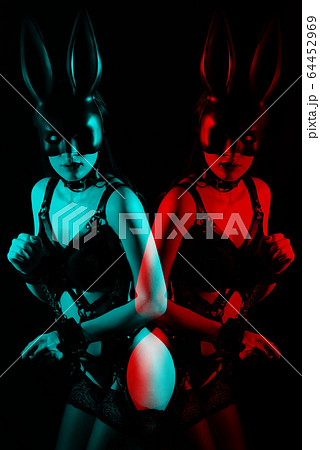 sexy young submissive girl in leather harness handcuffed sexy young submissive girl in leather harness handcuffed 64452969