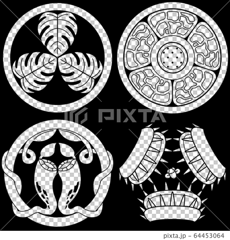 Family crest style illustration Overseas plants carnivorous 64453064