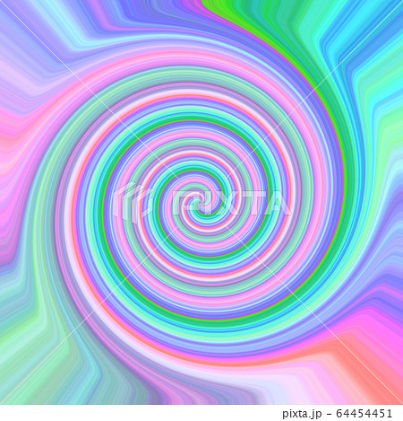 綺麗なパステル系の虹色のグラデーションの渦巻きの背景のイラスト素材