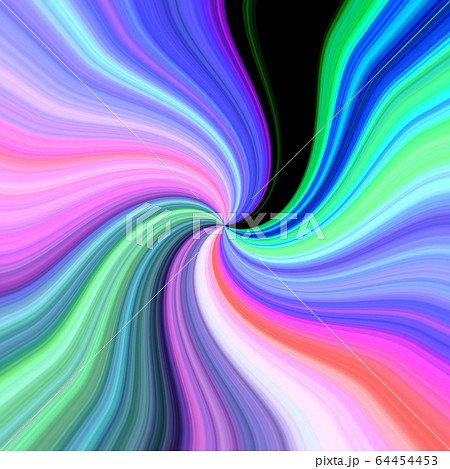 綺麗なパステル系の虹色のグラデーションのゆるく渦巻いた背景のイラスト素材