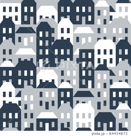 Seamless pattern of houses Seamless pattern of houses 64454672
